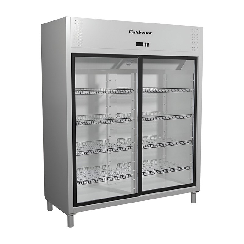 Шкаф холодильный Carboma R1400К INOX (купе)