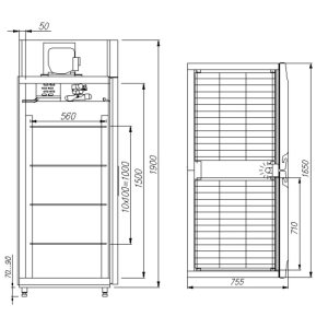 Шкаф холодильный Carboma R1400 INOX - Изображение 2