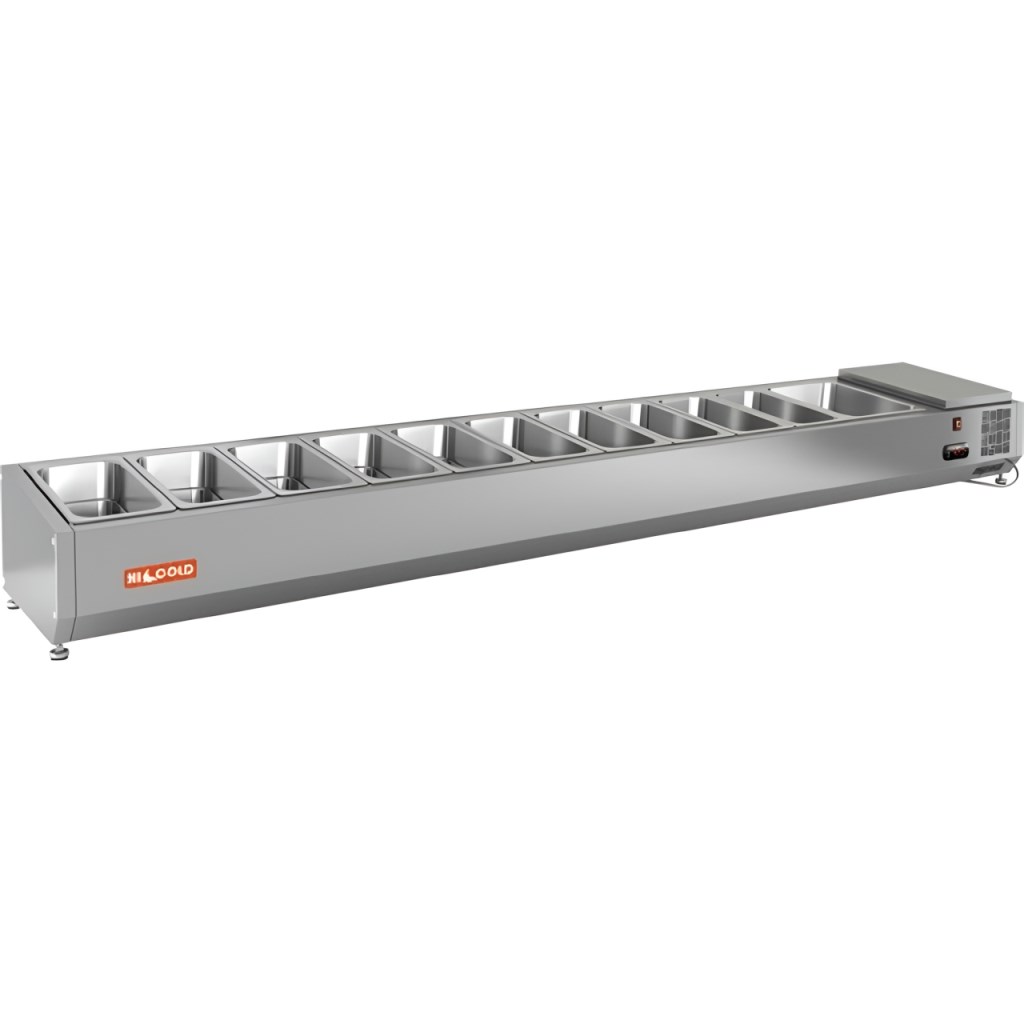Витрина холодильная для ингредиентов HICOLD VRTO 2360 к PZ4 (1/3)