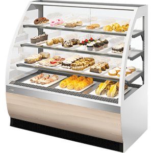 Витрина кондитерская Chilz VETE LUX 130 белый глянец, ясень наварра