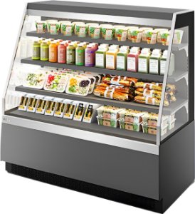 Витрина кондитерская Chilz VETE KUB OF 90 серый глянец, вишня верона