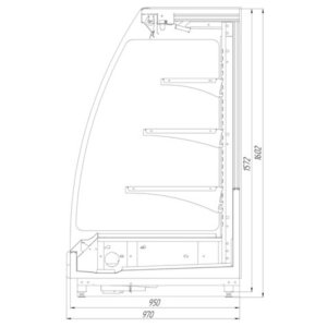 Горка холодильная Север Миндаль 1600/970 ВХС-3750 - Изображение 2
