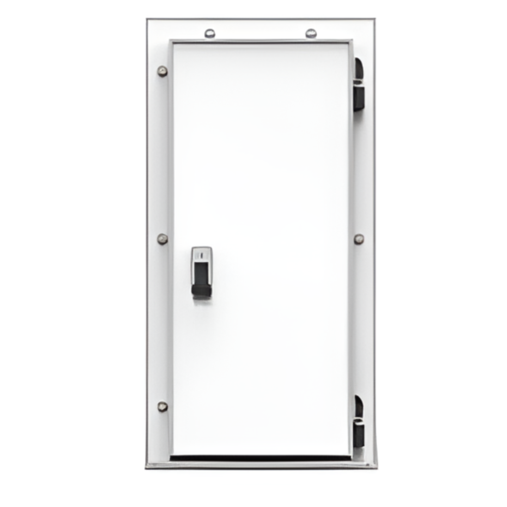 Дверь холодильная распашная одностворчатая НТ-РДО-900*2200/120 (с металлической рамой)