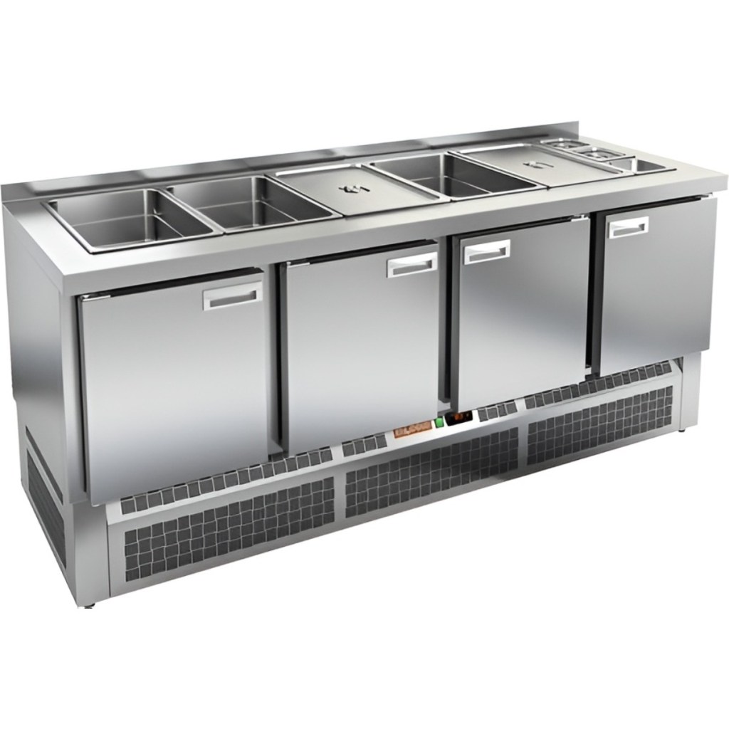 Стол холодильный для салатов HiCold SLE3-1111GN без крышки