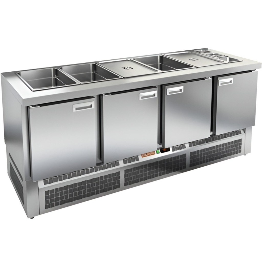 Стол холодильный для салатов HiCold SLE3-1111GN О без крышки