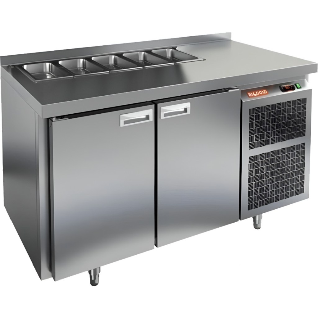Стол холодильный для салатов HiCold SL2-11GN (1/6) без крышки