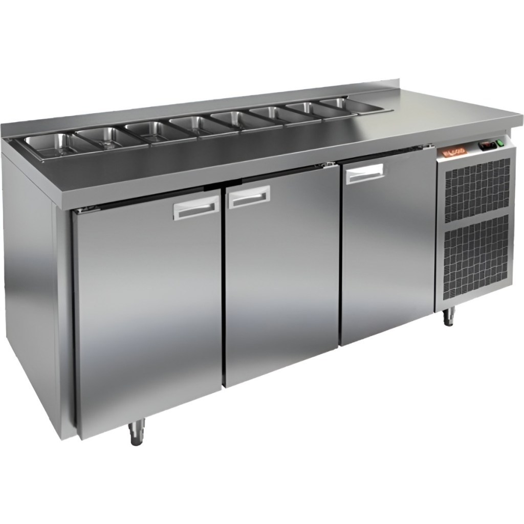 Стол холодильный для салатов HiCold SL2-111GN (1/6) без крышки