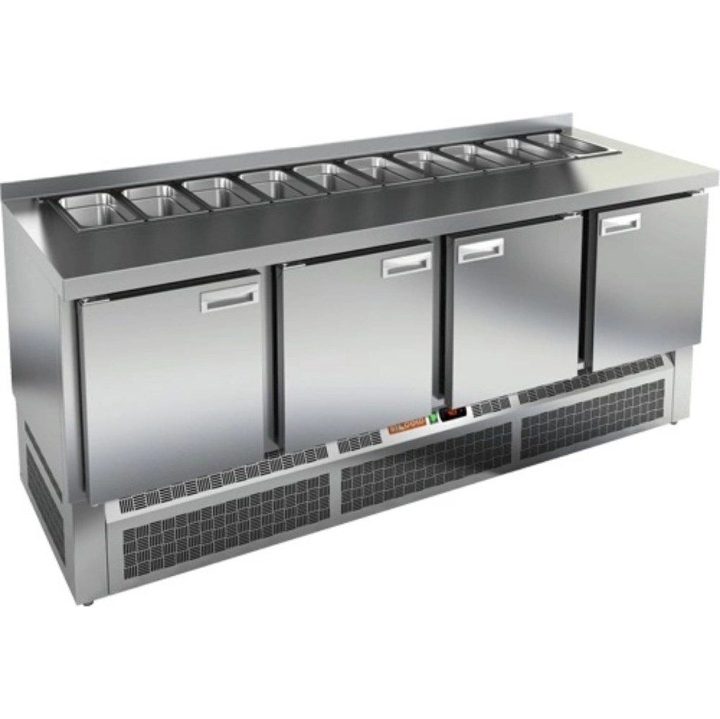 Стол холодильный для салатов HiCold SLE1-1111GN (1/3) без крышки