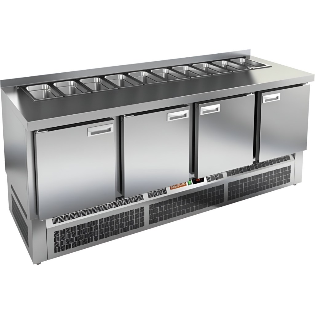 Стол холодильный для салатов HiCold SLE1-1111SN (1/3) без крышки