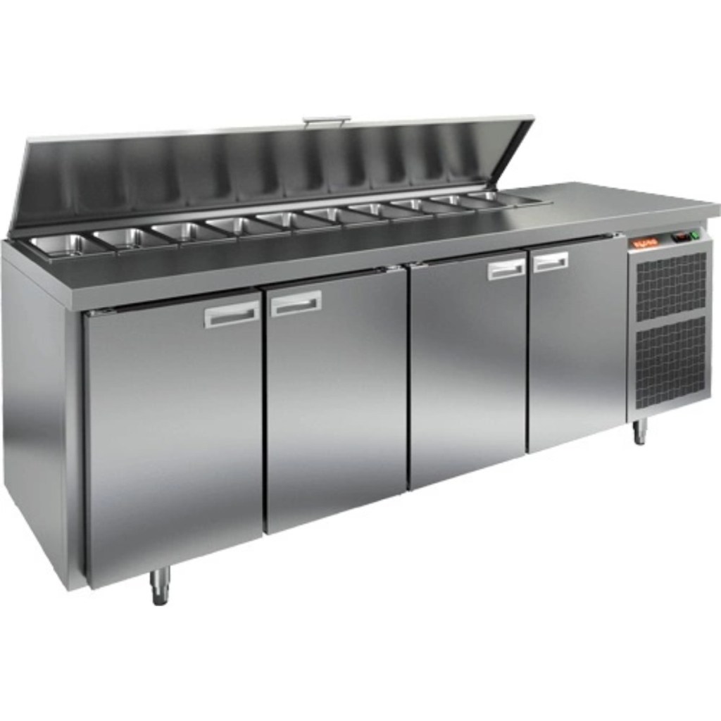 Стол холодильный для салатов HiCold SL1-1111GN (1/3) О с крышкой