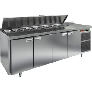 Стол холодильный для салатов HiCold SL1-1111SN с крышкой