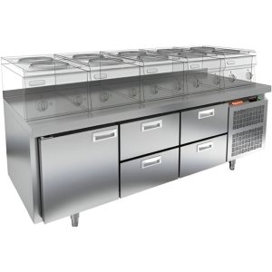 Стол охлаждаемый HiCold GN 122/TN LT SH под тепловое оборудование