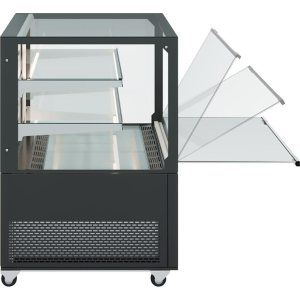 Витрина нейтральная Carboma KC84-130 N 1,5-1 (9005) - Изображение 4