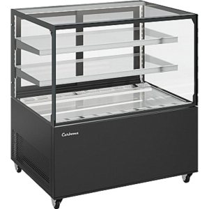 Витрина нейтральная Carboma KC78-110 N 1,5-1 (9005)