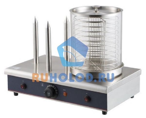 Аппарат для приготовления хот-догов паровой гриль Foodatlas IHD-03 (AR) 
