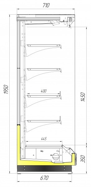 Горка холодильная Север МАНГО-Slim 1950/710 ВХС-1875 - Изображение 7
