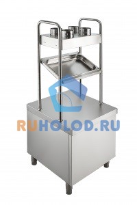 Прилавок для подносов и столовых приборов Rada Мастер ПП-2-6/7СХН