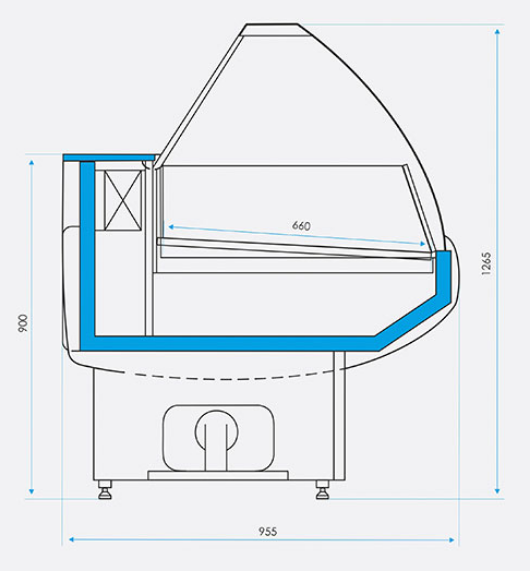 Витрина холодильная CRYSPI Octava SN 1500 - Изображение 2