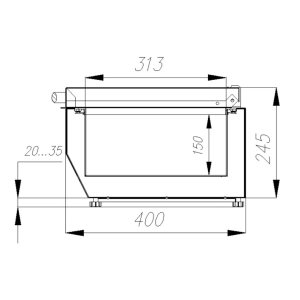 Витрина для ингредиентов Carboma A40 SM 1,2 (3 GN 1/3 + 1 GN 1/2) - Изображение 2